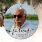 Für immer in unserem Herzen - Beileid Keepake Memo Keramik Ornament