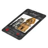 Für immer in unserem Herzen | Cat- oder Hundemeldu Magnet (Linke Seite)