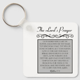 Für immer in unserem Herzen das Gebet des Herrn Schlüsselanhänger