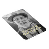 Für immer in unserem Herzen Elegantes Foto-Gedenkm Magnet (Rechte Seite)