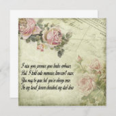 Für immer in unserem Herzen: Erinnern an den Vater Einladung (Vorne/Hinten)