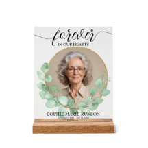 Für immer in unserem Herzen Eukalyptus-Beerdigung