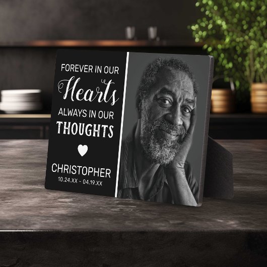 Für immer in unserem Herzen | Familiendenkmal Fotoplatte