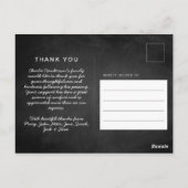 Für immer in unserem Herzen Foto Beerdigung Danke Postkarte (Rückseite)