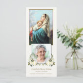 Für immer in unserem Herzen Foto Beerdigung Dankes (Stehend Vorderseite)