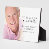 Für immer in unserem Herzen Foto Beerdigungsdenkma Fotoplatte (Seite)