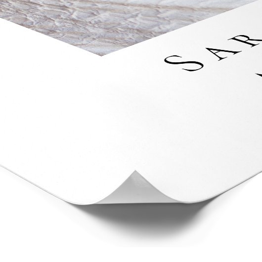 Für immer in unserem Herzen Foto Beerdigungsdenkma Poster (Ecke)