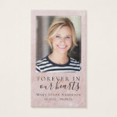 Für immer in unserem Herzen Foto Beerdigungskarte (Vorderseite)