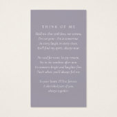 Für immer in unserem Herzen Foto Beerdigungskarte (Rückseite)