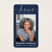 Für immer in unserem Herzen Foto Beerdigungskarte (Vorderseite)