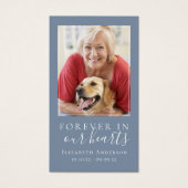 Für immer in unserem Herzen Foto Beerdigungskarte (Vorderseite)