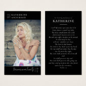 Für immer in unserem Herzen Foto Beerdigungskarte (Vorne & Hinten)