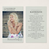 Für immer in unserem Herzen Foto Beerdigungskarte (Vorne & Hinten)