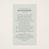 Für immer in unserem Herzen Foto Beerdigungskarte (Rückseite)