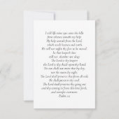 Für immer in unserem Herzen Foto Beerdigungskarte Mitteilungskarte (Rückseite)