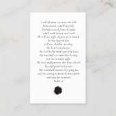 Für immer in unserem Herzen Foto Beerdigungskarte Visitenkarte (Rückseite)