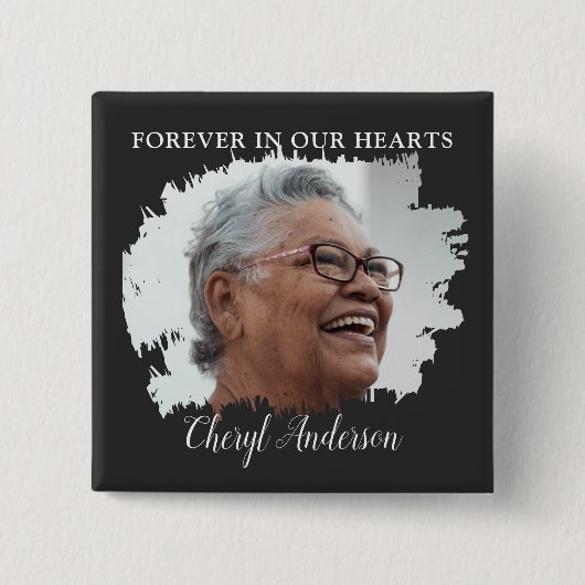 Für immer in unserem Herzen | FOTO Button (Vorderseite)