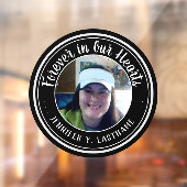 Für immer in unserem Herzen Foto Erinnerung Fensteraufkleber (Blatt 2)