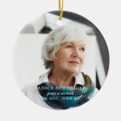 Für immer in unserem Herzen | FOTO Keramik Ornament (Vorne)