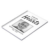 Für immer in unserem Herzen | Foto Memorial Guest Notizblock (Linke Seite)