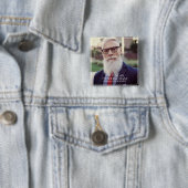 Für immer in unserem Herzen Foto Memorial Keepake Button (Beispiel)