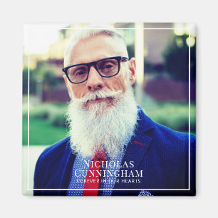 Für immer in unserem Herzen Foto Memorial Keepake Magnet