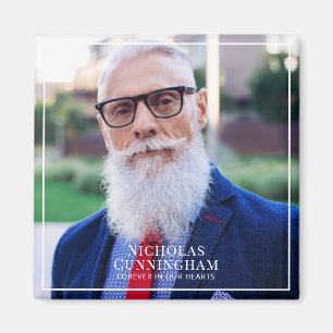 Für immer in unserem Herzen Foto Memorial Keepake Magnet