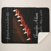 Für immer in unserem Herzen Gebet Candles Foto Sherpadecke (Vorderseite (Horizontal))