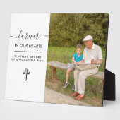 Für immer in unserem Herzen in der Liebe Erinnerun Fotoplatte (Seite)