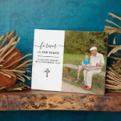 Für immer in unserem Herzen in der Liebe Erinnerun Fotoplatte (Seite)