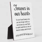 Für immer in unserem Herzen Moderne Hochzeitsmesse Fotoplatte (Seite)