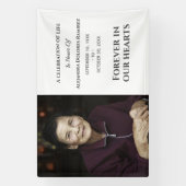 Für immer in unserem Herzen Modernes Custom Foto M Banner (Vertikal)