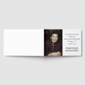 Für immer in unserem Herzen Modernes Custom Foto M Gästebuch (Voll)