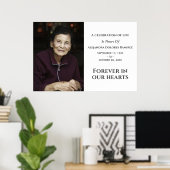 Für immer in unserem Herzen Modernes Custom Foto M Poster (Heimbüro)