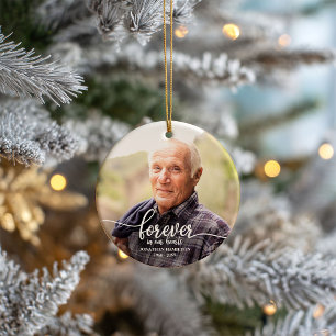 Für immer in unserem Herzen Personalisiertes Foto  Keramik Ornament