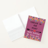 Für immer in unserem Herzen traurige Falschzeitsch Notizblock (Innenseite)