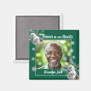 Für immer in unserem Herzen Weihnachts-Gedächtnis Magnet