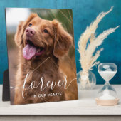 Für immer in unserem Hundeschema-Foto für Herzklop Fotoplatte (Seite)