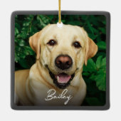 Für immer in unserem Memorial für das benutzerdefi Keramikornament (Rückseite)