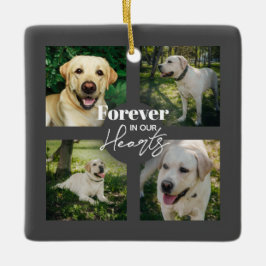 Für immer in unserem Memorial für das benutzerdefi Keramikornament