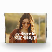 Für immer in unserem Memorial für das einfache Fot Fotoblock (Vorderseite)