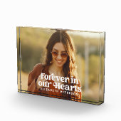 Für immer in unserem Memorial für das einfache Fot Fotoblock (Rechts)