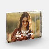 Für immer in unserem Memorial für das einfache Fot Fotoblock (Links)