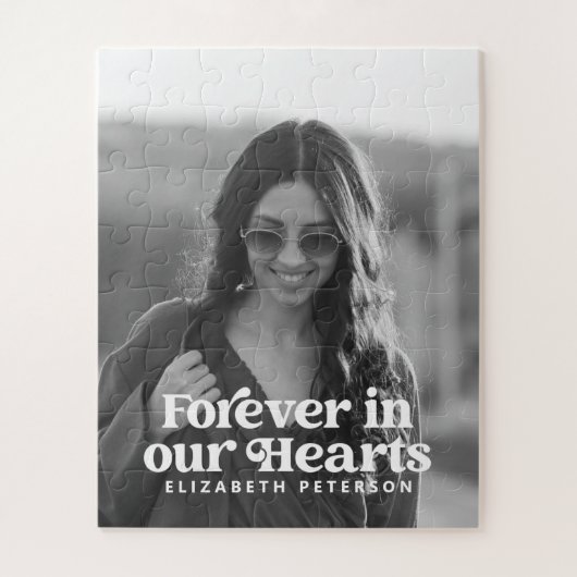 Für immer in unserem Memorial für das einfache Fot Puzzle (Vertikal)