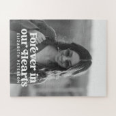 Für immer in unserem Memorial für das einfache Fot Puzzle (Horizontal)