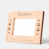 Für immer in unserem Personalisierten Hundemeldmal Geätzte Rahmen (Links)