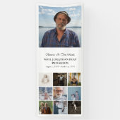 Für immer in unseren Herzen 10 Foto Collage Memori Banner (Vertikal)