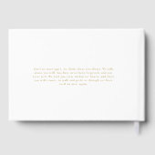 "Für immer in unseren Herzen" Beerdigung von Sake Gästebuch (Rückseite)