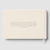 "Für immer in unseren Herzen" Beerdigung von Sake Gästebuch (Rückseite)