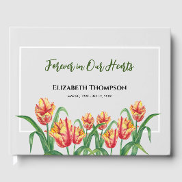 Für immer in unseren Herzen Beerdigung Wasserfarbe Gästebuch